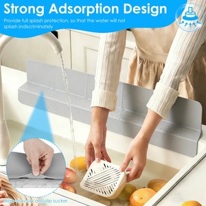 Protection anti-éclaboussures en silicone pour évier de cuisine, avec ventouse antidérapante puissante, pour le lavage de la vaisselle et le robinet - Product Image 6