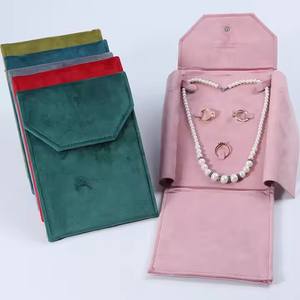 Custodia Pieghevole di Lusso Personalizzabile per Gioielli, Astuccio Portatile per Collane, Anelli e Orecchini, Confezione Personalizzata per Gioielli - Product Image 2