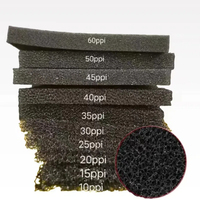 Maille à cellules ouvertes en polyuréthane réticulé 20 30 40 50 60 Ppi Fish Tank Aquarium Filtre Mousse Éponge