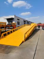 Nouvelle rampe de quai hydraulique mobile 6 tonnes, robuste, réglable, portable, pour chargement, entrepôt, logistique, chariot élévateur, conteneur