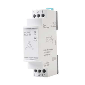 Relé de Protección Trifásico de Alta Potencia en Miniatura FKV-11, CA 380V 50/60Hz Ajustable 30%, Montaje en Riel DIN, Monitor de Falla de Fase - Product Image 1