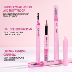 <span class=keywords><strong>Crayon</strong></span> et poudre à sourcils double embout waterproof longue tenue 24h avec applicateur éponge pour un maquillage naturel – Vente en gros - Product Image 2