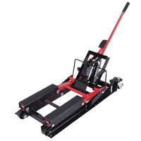 Table élévatrice hydraulique mobile réglable en métal pour moto, outil de maintenance pratique, couleur noire