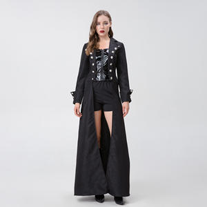 Costumes d'Halloween sexy en gros Costume de <span class=keywords><strong>punk</strong></span> <span class=keywords><strong>rock</strong></span> noir Costume d'Halloween pour femme pour mascarade - Product Image 5