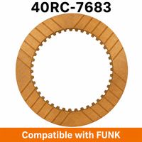 Disque d'embrayage à friction en bronze haute performance 40RC-7683 FUNK Transmission, 133,1 mm, dents internes IT45, cb9