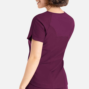 Bestex set seragam gosok kerah V, set celana Scrub celana lurus leher V untuk perawatan dokter rumah sakit, <span class=keywords><strong>Salon</strong></span> kecantikan - Product Image 4