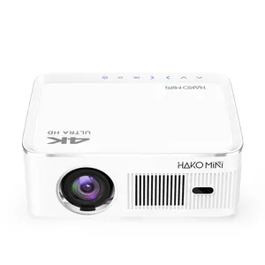 2023 New Hako Android Full HD LCD Projector 4K Home Amlogic S905Y2 Projector