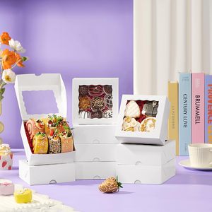 SLShePack Lot <span class=keywords><strong>de</strong></span> 20 boîtes en carton pour aliments pour bébés avec fermeture magnétique et fenêtre transparente - 5x5x2 pouces, personnalisables, pour chocolats enrobés - Product Image 4