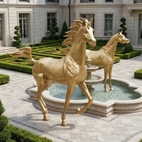 Sculptures d'animaux en Bronze, grande statue de cheval d'extérieur