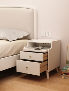 Ready Stock Solid Wood Nightstand Factory Cost Price 2 <strong>Drawers</strong> Super <strong>Narrow</strong> Bedroom <strong>Storage</strong> Cabinet Bedroom Furniture CTG003 - Product Image 6