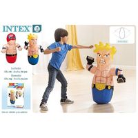 Poupée Boxeur Gonflable Intex en PVC, 94 cm de Haut, Sac de Frappe pour Enfants de 8 à 13 Ans, Jeu Intérieur/Extérieur, Fabriqué en Espagne