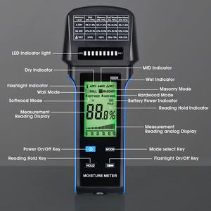 Humidimètre multifonctionnel Hp-5000n - Comprend des indicateurs LED, séchage et <span class=keywords><strong>humidité</strong></span>, fonction lampe torche - Product Image 2