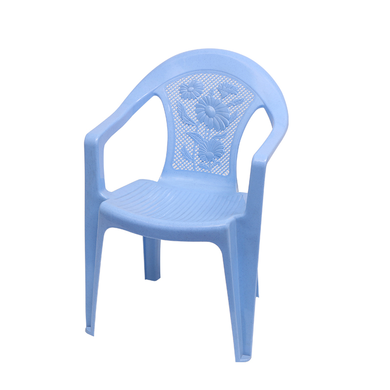 Chaise en plastique empilable bon marché-blanc