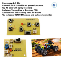 Carte de circuit imprimé de télécommande à 5 canaux pour pulvérisation, module de carte de contrôle principale pour jouet, composants électroniques 3.7-6V GS6343