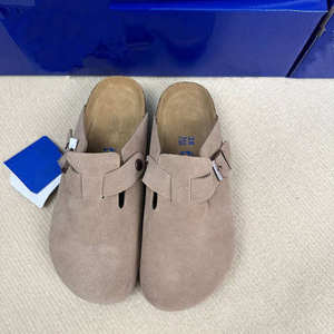 Zuecos <span class=keywords><strong>Birkenstock</strong></span> para Hombre, Cómodos, de Ante Vacuno, Punta Cerrada, Corcho, EVA, Mocasines, Cuero Genuino, Sandalias de Verano para Exteriores - Product Image 2