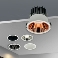 Panel de Luz LED Empotrado Moderno Antideslumbrante IP54, Foco LED Empotrado en el Techo de 3W-15W Regulable