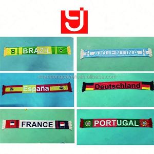 Bufandas Personalizadas al por Mayor, Tejidas en Jacquard, Acrílico y Poliéster, de Doble Cara, para Deportes, Fútbol y Aficionados - Product Image 2