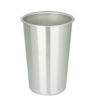 Mug à bière en acier inoxydable de 16 oz pour le camping, logo gravé au laser, isolation thermique 0-6 heures, emballage écologique disponible