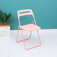 Chaise pliante portable en plastique de haute qualité, chaise en plastique simple empilable avec dossier, chaise de conférence et de formation