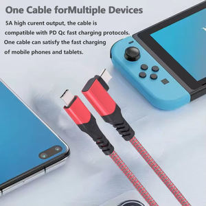 Cable de Datos USB C de Nailon de 2 Metros con Logotipo Personalizado, Cobre Estañado, Carga Rápida de 10 Gbps, Sincronización de 5 A, Cable de Carga Tipo C con PD - Product Image 3