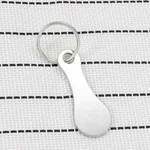 Manufacturer Custom Make Your Own Shopping Cart Token Key Chain Trolley Token Coin Keychain Shopping Coin Keychain - Product Image 4