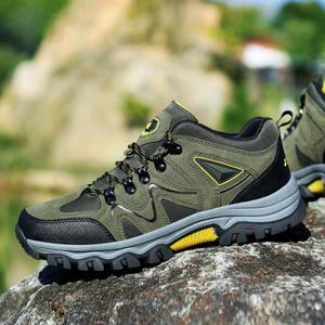 Leather Hunting <b>Boots</b> Rubber Outsole Comfort Factory Use High Quality <b>Waterproof</b> Men's <b>Ankle</b> High Hiking <b>Boots</b> Outdoor - Product Image 3