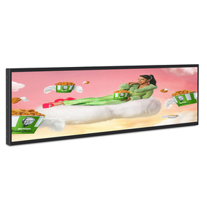 Moniteur d'affichage à écran tactile TFT LCD à barre étirée ultra-large de 28 pouces pour la publicité dans les ascenseurs et les centres commerciaux - Product Image 1