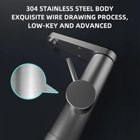 Robinet intelligent en laiton à trou unique pour lavabo, eau chaude/froide, chauffage électrique instantané, affichage de la température, finition chromée, éclairage LED