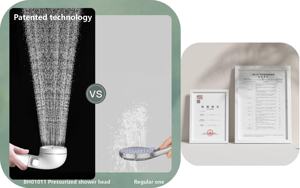 Soffione <span class=keywords><strong>Doccia</strong></span> Multifunzione a 4 Velocità ad Alta Pressione Antibatterico Coreano con 3 Funzioni - Product Image 4