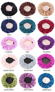 Silk Satin Sleeping Women and Men Adjustable Double Layer Bonnet for Curly <b>Braids</b> Hair Promotion Gifts - Product Image 2
