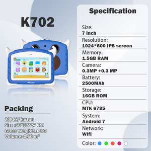 Trẻ Em Máy Tính Bảng 2024 <span class=keywords><strong>Android</strong></span> <span class=keywords><strong>7</strong></span> Inch Trẻ Em Giáo Dục Tab Màn Hình Cảm Ứng Tab <span class=keywords><strong>PC</strong></span> Máy Tính Bảng - Product Image 2
