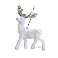 Offre Spéciale En Plastique Flocage Elk Ornements À La Mode De Noël Décoration De Bureau Pendentif En Gros Stock Cerf Arbre