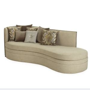 Divano componibile trapuntato trapuntato con struttura in legno massello vintage francese di alta qualità - Product Image 1