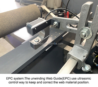 Machine à découper les rouleaux jumbo avec arbre de glissement et contrôle indépendant de la tension pour papier couché, papier laminé, autocollants adhésifs