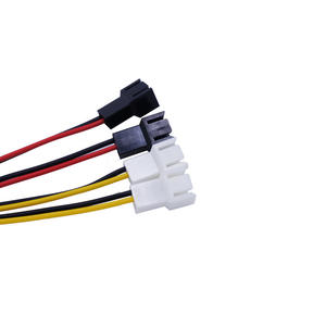 4-Pin Molex a 3-Pin Cable de alimentación del ventilador de conector de adaptador de 12v 12v * 2 / 5v * 2 ordenador ventilador - Product Image 4