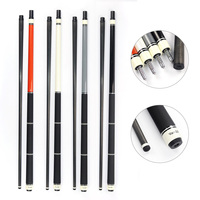 Harga Grosir Tongkat Biliar Serat Karbon Murni 1/2-PC Gagang Kayu Maple Kanada Tongkat Pool Panjang 58" Ujung 12.5mm Sambungan Radial