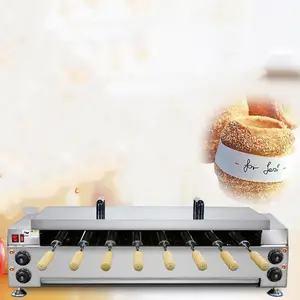 전기 아이스크림 콘 기계 굴뚝 케이크 오븐/스낵 장비 용 kurtos kalacs를 만드는 도넛 콘 기계