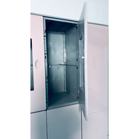 Armoire de rangement moderne à six portes en plastique ABS, panneaux solides, meuble de maison pour vêtements, idéale pour chambre ou salon