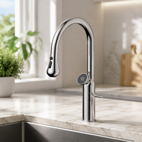 Robinet intelligent numérique ELOILO moderne pour cuisine d'hôtel, mitigeur chaud/froid multifonctionnel créatif à bascule pour lavabo et meuble de salle de bain