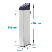 Batterie de vélo électrique pliable au lithium-ion de remplacement Tesgo Hummer Pro 36V 24.5Ah 48V 52V 17.5Ah