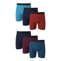 Caleçon taille moyenne confortable pour homme 95% coton Spandex respirant Classic Brief Design Compression Plus Size (XL 3XL) Bag