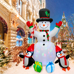 6ft Led Decor 1,8 m Air Model <span class=keywords><strong>Muñeco</strong></span> <span class=keywords><strong>de</strong></span> <span class=keywords><strong>nieve</strong></span> inflable soplado o pingüino Feliz Navidad Motivo al aire libre Silueta Figura Lig <span class=keywords><strong>muñeco</strong></span> <span class=keywords><strong>de</strong></span> <span class=keywords><strong>nieve</strong></span> - Product Image 3