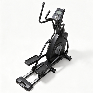 Vélo <span class=keywords><strong>elliptique</strong></span> auto-générant à entraînement frontal, résistance magnétique, console LCD multi-niveaux pour cardio, idéal pour la maison - Product Image 2