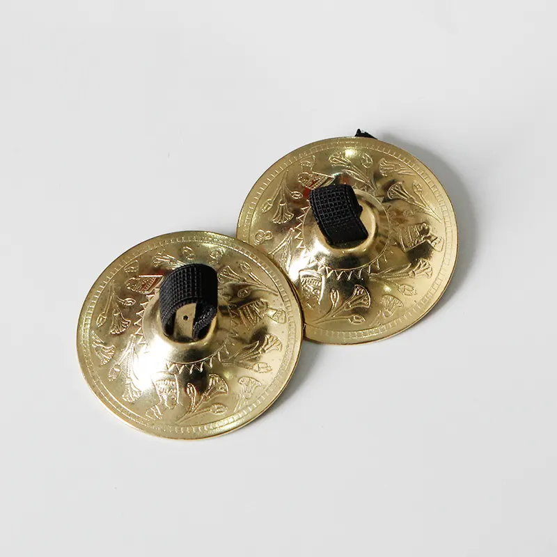 Women copper belly dance accessories belly dancing finger cymbals