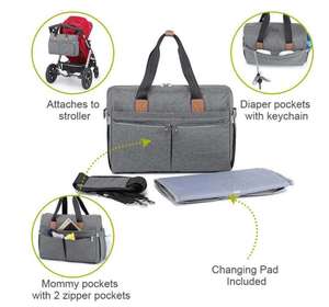 Sac à couches personnalisé, grand fourre-tout de voyage multifonction pour maman et papa, sac Convertible pour bébé avec coussin à langer - Product Image 2