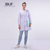 Blouse de médecin OEM blanche de haute qualité, uniforme de clinique dentaire, blouse de laboratoire