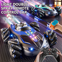 Voiture RC de cascade et de drift à 6 canaux avec lumières, musique, retour automatique, câble USB et télécommande 50M pour enfants et adultes