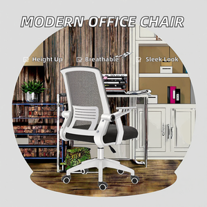 Silla de Oficina Moderna de Malla de Tela para el Hogar, Estudio, Dormitorio o Uso en Conferencias, Altura Ajustable, No Cansa el Cuerpo - Venta al por Mayor de Fábrica Anji - Product Image 2