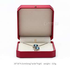 Supplier Factory Jewelry PU Leather Paper <b>Box</b> Modern Necklace <b>Ring</b> <b>Box</b> Set High-end Bracelet Jewelry Paper Packing with OEM ODM - Product Image 3