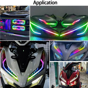 Xe Máy DC5V 144 <span class=keywords><strong>Led</strong></span> 7 mét PCB ws2812b linh hoạt không thấm nước rgbic <span class=keywords><strong>LED</strong></span> Strip ánh sáng cho xe máy trang trí nội thất - Product Image 6